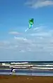 Kite surfing in Mar de Ajó, Argentina