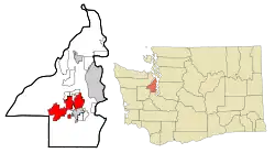 Location of Bremerton, Washington