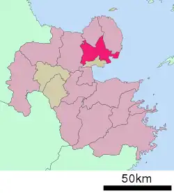 Location of Kitsuki