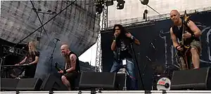 Kiuas performing at Myötätuulirock 2011