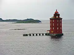 Kjeungskjær lighthouse, which can be rented