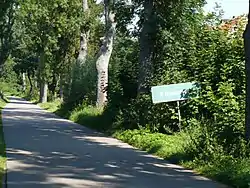 Road sign in Klimkowo