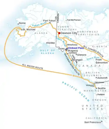 Route to the Klondike