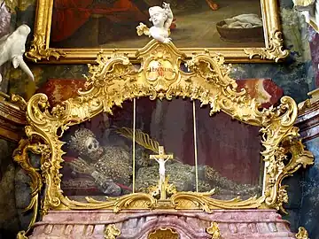 Relics of St. Hyacinth of Caesarea.