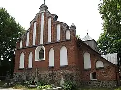 Gothic Saints Peter and Paul church in Lipinki