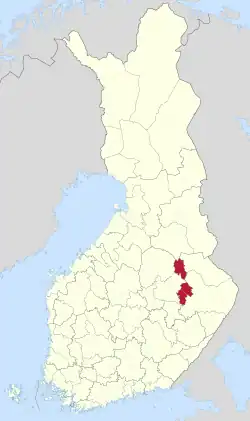 Location of North Eastern Savonia