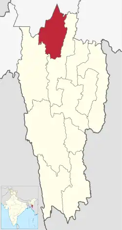 Location in Mizoram