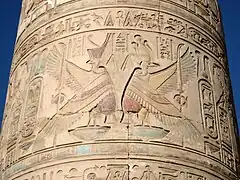 Kom Ombo, column detail