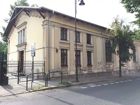 Sports hall from the street