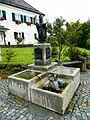 fountain near school and church