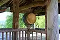 Drum and wooden fish in the Bongjeongsa Manseru pavilion