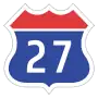 Expressway No.27 shield}}