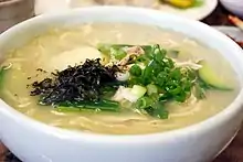 Kalguksu, knife-cut noodle soup