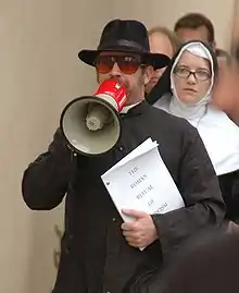 Kosar during the 2007 Writers Guild of America strike