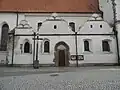 Northern facade with original entrance portal