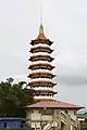 The 9-storey pagoda seen from far.