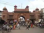 Gates built on wall of Bikaner city including Kotgate, Jassusar, Natthusar, Shitla and Goga gates and twenty ft. area both sides