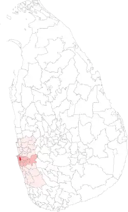 Location of Kotte