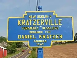 Keystone Marker for Kratzerville