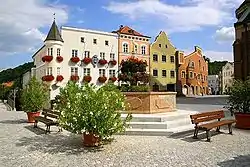 Market square in Kraiburg