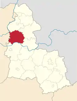 Raion location in Sumy Oblast