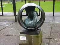 Sphere with Inner Form, 1963, at the Kröller-Müller Museum, Otterlo, the Netherlands.