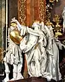 Baroque sculptures of angels, main altar