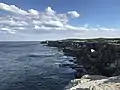 Cliff and Pacific ocean view