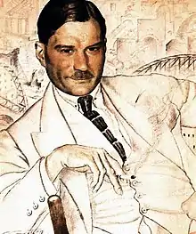 Yevgeny Zamyatin by Boris Kustodiev (1923).