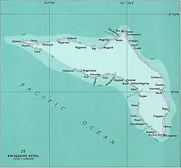 Map Kwajalein Atoll