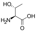 Skeletal structure of L-Threonine