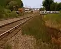 The old Los Angeles and Salt Lake Railroad line cutting through the city (currently part of Union Pacific's Provo Industrial Lead).