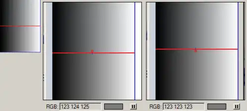 A subpixel accurate gradient.