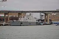 Little Rock docked at Canalside, Buffalo, New York