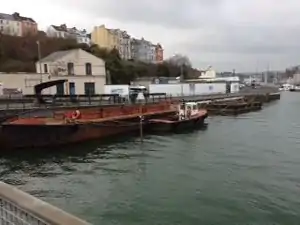 LTC utility boat Lonan, slurry barge and pontoon.