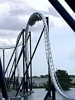 A train navigating the zero-g roll