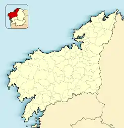 Ortigueira is located in Province of A Coruña