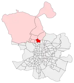 Location of La Paz