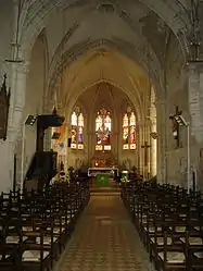 The nave in the church of the Nativity of Our Lady