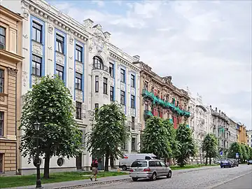 Art Nouveau buildings at Albert Street.