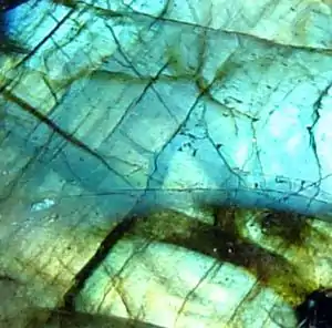 Detail of labradorite