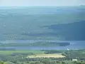 View of the territory from across Lake Matapedia