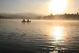 Sunrise over "Lac du Fou" (Lake of the crazy) in the Mauricie National Park