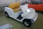 white golf cart