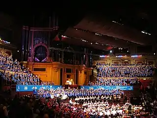 Lady Manners School Orchestra performing in the Schools' Prom at the Royal Albert Hall