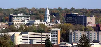 Lafayette skyline from West Lafayette