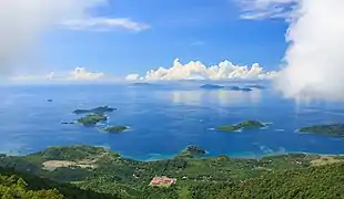 Lahad Datu District sea panoramic view