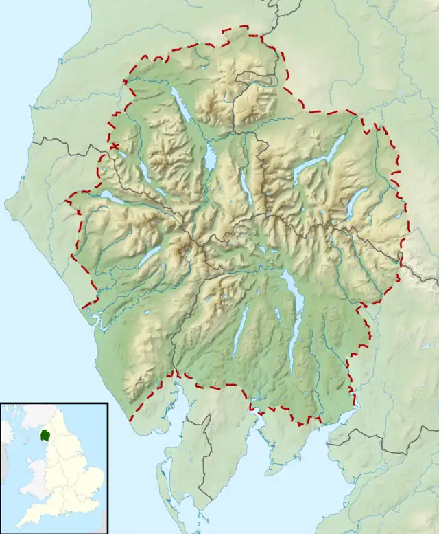 Harter Fell is located in the Lake District