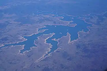 Lake Eucumbene viewed from the air