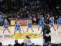 Image 11The Laker Girls, an all-female National Basketball Association Cheerleading squad that supports the Los Angeles Lakers basketball team in home matches, performing in 2007